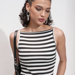 Tokyo Talkies Women Horizontal Striped Top-picture-29