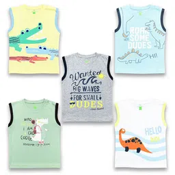 YUV Kids Typography 5 Printed Applique T-shirt-image-62