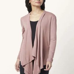 Honey by Pantaloons Pink Full Sleeves Shrug-image-28