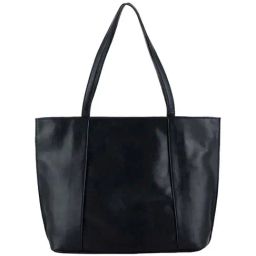 Toteteca Black Solid Medium Tote Handbag-image-87