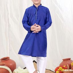 Pehanaava Boys Regular Kurta with Pyjamas image 4