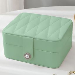Cortina Sea Green Set of 1 Regular Jewellery Organiser Organisers-42