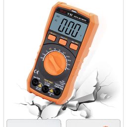 VAR TECH Digital multimeter Auto ranging V 92 True RMS, 6000 Counts, 600 V AC DC 10 A AC DC, Resistance Frequency Continuity Capacitance Temperature tests with NCV and Overload protection image 5
