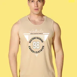 WOOSTRO Pack Of 2 PrintedCombo Cotton Innerwear Vests VWS26(ENJOY YELLOW)(98 RUST)-image-89