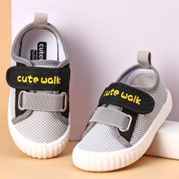 Cute Walk by Babyhug Casual Shoes Solid- Grey-image-58