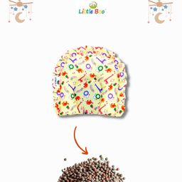 Little Boo Rai Mustard Seed Head Shaping Pillow for Newborn Baby Neck Support - Yellow-12