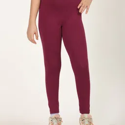 Zion Solid Leggings - Maroon-picture-11