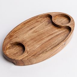 Think Artly Domino Platter in Acacia Wood-14