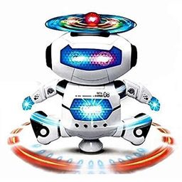 Lattice Kids Dancing Robot Toy with 3D Lights and Music-3