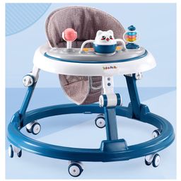 Play Nation 360 Degree Baby Walker with 2 Level Height Adjustment & Musical Play Tray Cum Feeding Tray - Blue-18