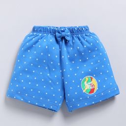 FUN A2Z Cotton Sinker Stars Printed Shorts - Light Blue-image-8