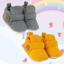NESKA MODA Unisex Kids Cotton Booties-image-89