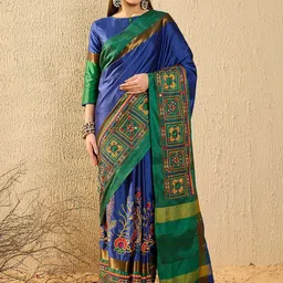 SERONA FABRICS Women Embroidered Banarasi Saree-image-45