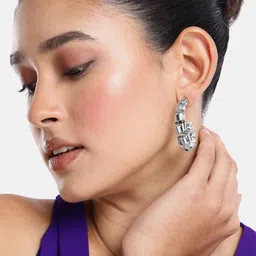 DressBerry Circular Half-Hoop Earrings-image-54