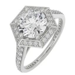 Emori 18k White Gold & Diamond Halo Zendaya Engagement Ring-image-12