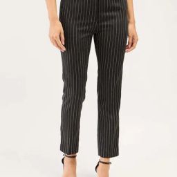 SALT Attire Black Plain Trousers-image-57