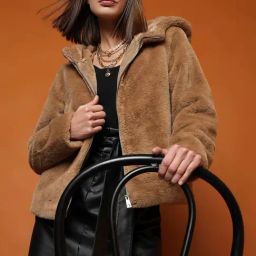 Vero Moda Brown Regular Fit Hooded Jacket-picture-43