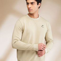 Being Human Men Solid Round Neck Cotton Pullover Sweatshirt-picture-45