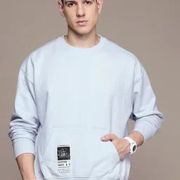 The Roadster Lifestyle Co.  Applique Detail Oversized Sweatshirt-image-18