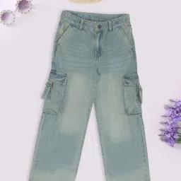Pantaloons Junior Girls Light Blue Jeans-picture-4