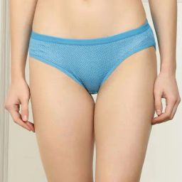 AROUSY Sky Blue Cotton Polka Dots Hipster Panty-image-33