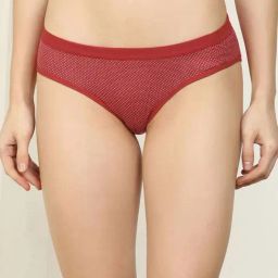 AROUSY Red Cotton Polka Dots Hipster Panty-picture-18