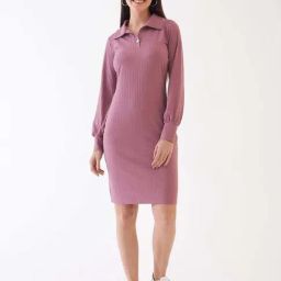 SALT AttirePink Striped Dress-image-42