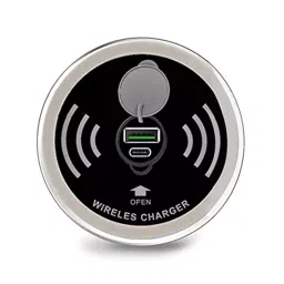 OKOS Desk Wireless Charger,Wireless Charging Pad with 1 Port USB and 1 Port Type C Grommet Hole image 3
