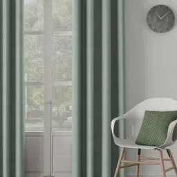 DDECOR Live Beautiful Green Polyester 9 ft Long Door Curtain-5