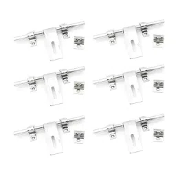 Legal L-452 6 PCS-14MMX3 ALDROP side 2 line SS Matt & Glossy 14x250 mm Latching Draw Hasp (Set of 6)-20