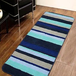 Saral Home Blue Microfibre Anti-Skid Runner - Set of 1-image-76