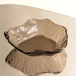 Muun Home Amber Glass Textured Lava Glass Bowl (Small)-picture-11
