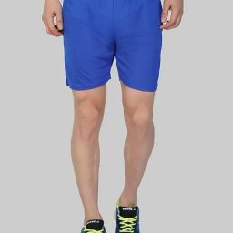 Vector X Sapphire Blue Regular Fit Plain Sports Shorts-image-63