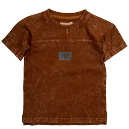 Angel & Rocket Boys Brown Solid T-Shirt-image-39