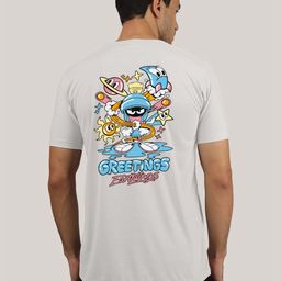 Greylongg Graphic Printed Round Neck Regular Fit T-shirt-image-123