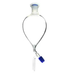 ABGIL Separating Funnel Globe Shape With Interchangeable Stopper & Teflon Rotaflow 125 ml Transparent Borosilicate Glass, FS-T-387-03 image 1