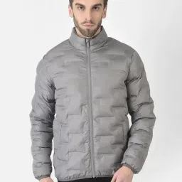 Crimsoune Club Grey Regular Fit Quilted Jacket-12