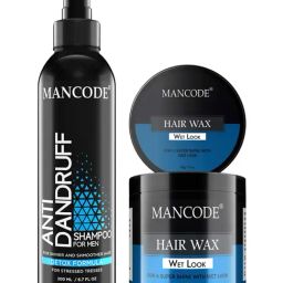 Mancode hair wax wet look & Anti Dandruff Shampoo (Pack of 2)-image-51