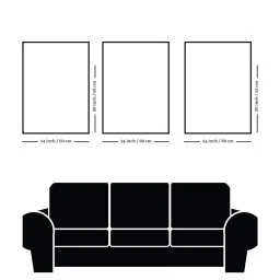 Nestroots Sacred Indian Cow Canvas Collection Stretch Canvas Frame Wall Painting - Set of 3 image 5