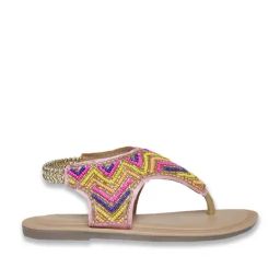 Pantaloons Junior Multicolor Ethnic Sandals-image-28