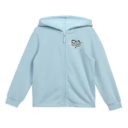 Puma Kids Sky Blue Solid Full Sleeves Hoodie-image-21