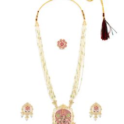 Zaveri Pearls Coloured Stones Multi Alloy Sets-93