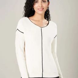 Annabelle by Pantaloons White Plain Top-picture-44