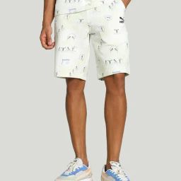 Puma Classics White Regular Fit Printed Shorts-picture-32