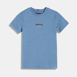 TOMMY HILFIGER Boys Dark Allure Heather Cotton Logo T-Shirt-picture-39