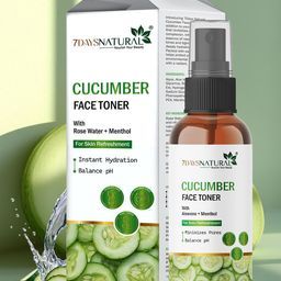 7DAYS Natural Cucumber Face Toner With Aloevera For Skin Refreshment - 100 ml-1