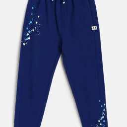 MINIKLUB Kids Navy Solid Joggers-image-69