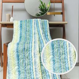 Urban Space AC Multicolor Microfibre 300 GSM 3 Layer Reversible Queen Blanket-47