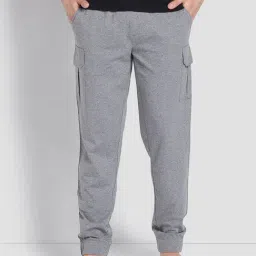 U.S. Polo Assn. Grey Cotton Regular Fit Lounge Pants-picture-6