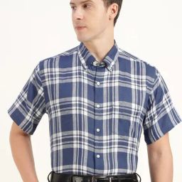 Hancock Blue & White Checks Shirt-picture-4